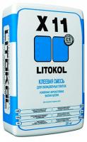 Усиленная клеевая смесь для керамической плитки LITOKOL Х11 (ЛИТОКОЛ Х 11), 25 кг