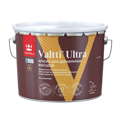 Краска для деревянных фасадов Tikkurila Valtti Ultra A матовая (9 л)